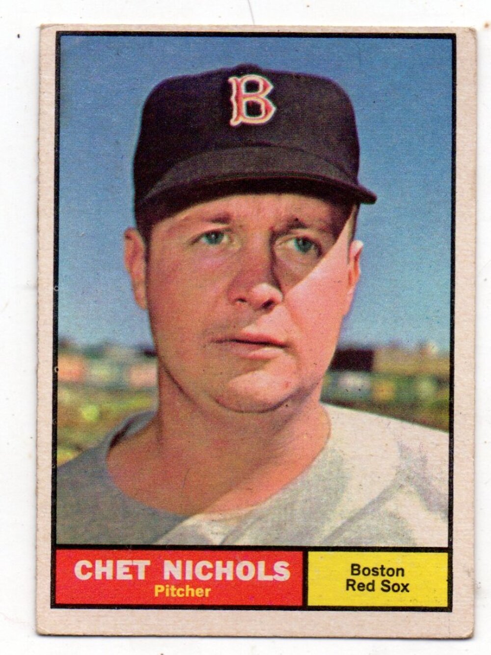 Vintage 1961 Topps Baseball Card - Chet Nichols